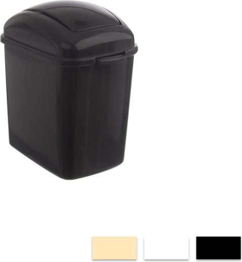 Mini firkantet affaldsspand med vippelåg 1,17 l (farvemix)