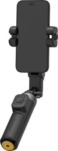 AOCHUAN M3 Pro mini stabilisator til telefon med AI-sensor, RGB-lys og fjernbetjening (sort)