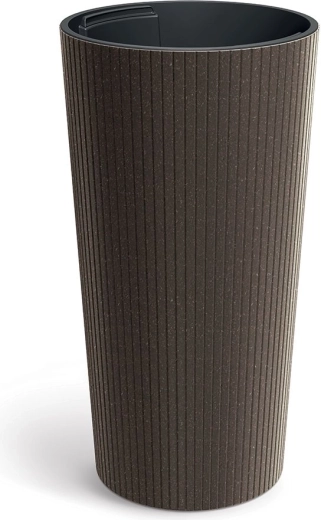 Urtepotte Lamia Slim Eco Wood 30 cm kaffe