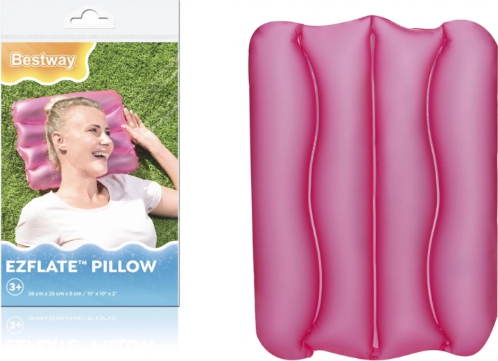 Oppustelig pude Bestway Lyserød 38 x 25 cm