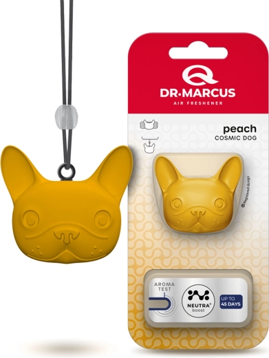 Dr. Marcus Cosmic Dog luftfrisker til bilen, fersken