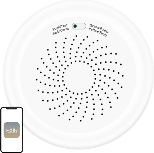 Moes ZigBee-sensor til lækage af naturgas (metan) Tuya