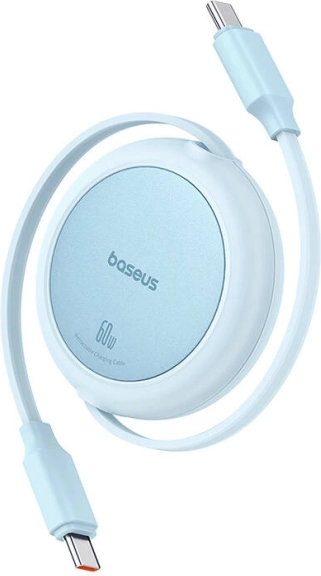 Baseus Free2Pull Mini USB‑C til USB‑C 60W kabel 1 m – Blå