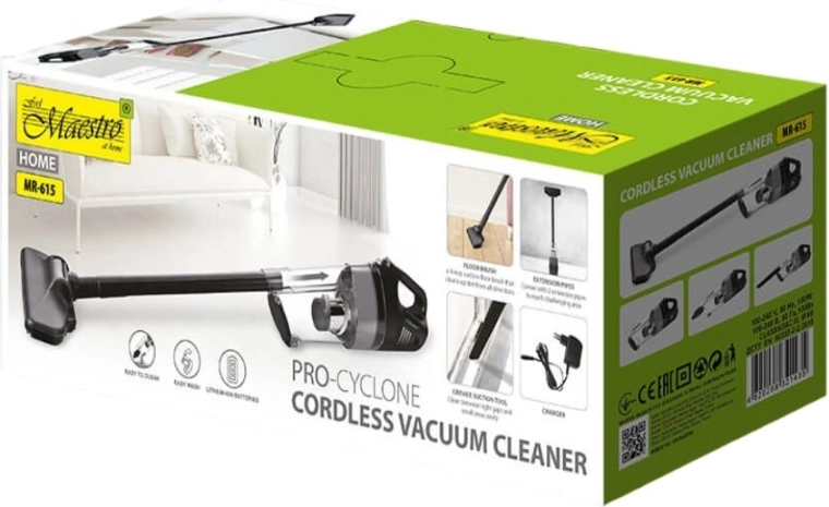 Kraftig sugeevne 6,5 kPa og effekt 100 W