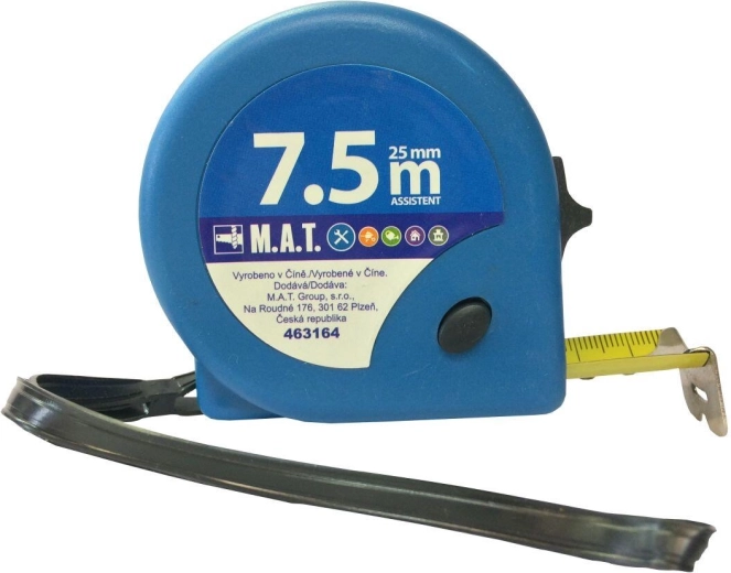 Skridtmålebånd 7,5 m × 25 mm ASSISTENT
