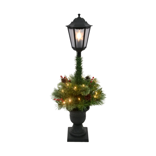 Jule-LED-lanterne med dekoration, 90 cm