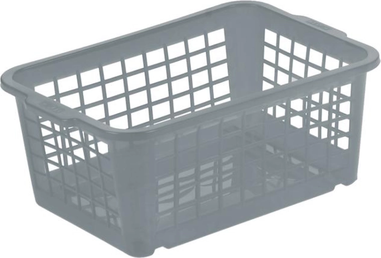 Plastikkurv KEEEPER 17 × 25 × 10 cm, grå