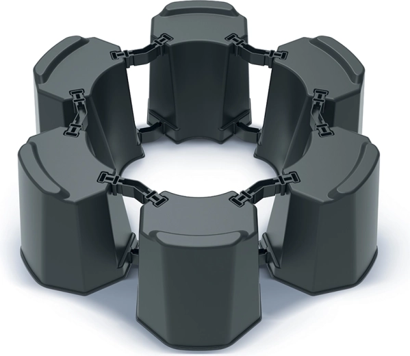 Modulær konstruktion til forskellige tøndediametre