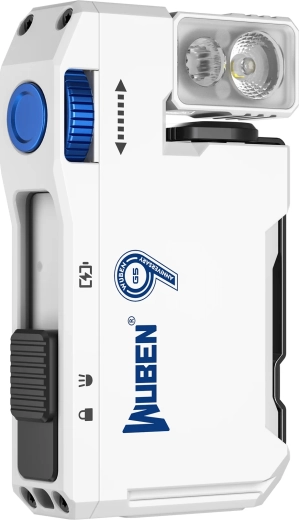 Drejeligt hoved 180° og tredobbelt monteringshåndtag