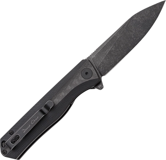 Holdbar D2-klinge med Black Stonewash