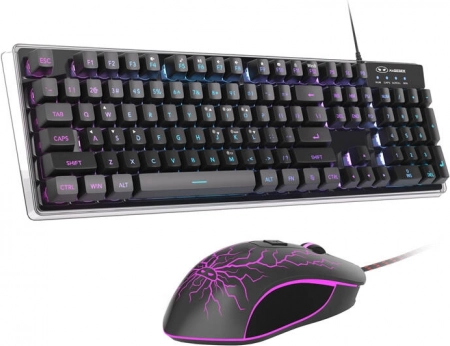 Sæt med kablet gamingtastatur og mus MageGee (sort)