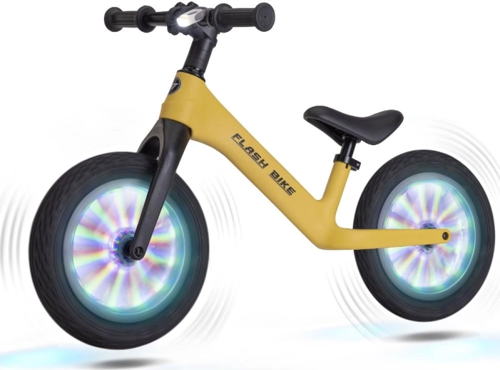 Hjul med lyseffekt og forlygte med LED