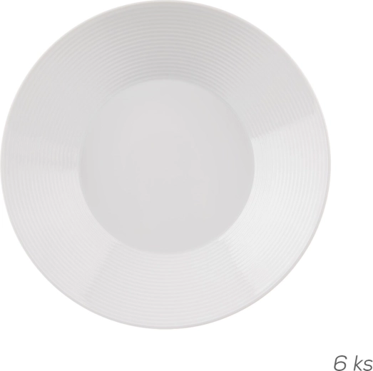 Dyb tallerken Mona linje 22 cm, sæt med 6 stk