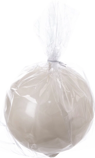 Dekorativt kuglelys, creme, blankt, 10 cm