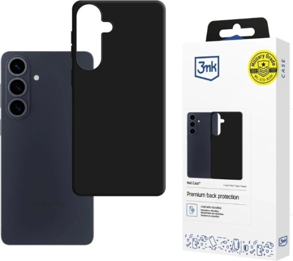 Mat etui 3mk Matt Case til Samsung Galaxy S26, sort