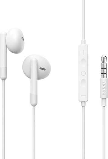 Noble hvide kablede in-ear-høretelefoner
