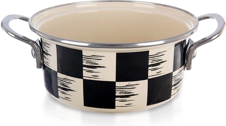 Emaljeret gryde Skakbræt 18 cm, 1,5 l