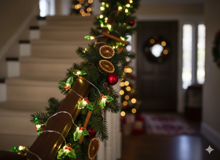 Misteltenmotiv for autentisk julepynt