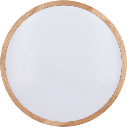 Moderne rundt design med naturlig eg