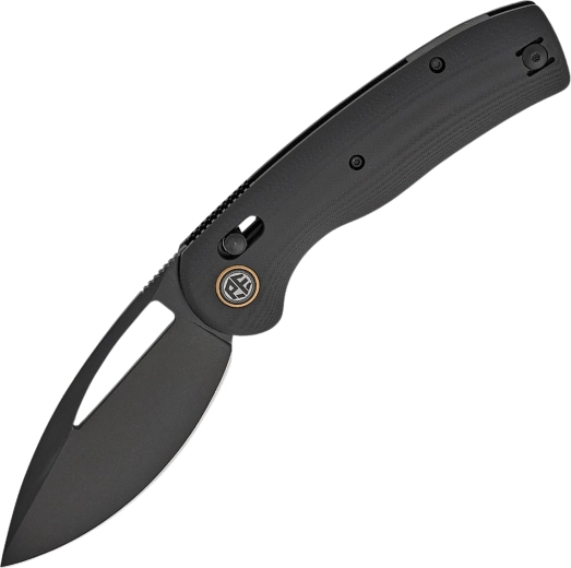 Foldekniv Petrified Fish Viper 8,9 cm, Black Stonewash, G10, sort