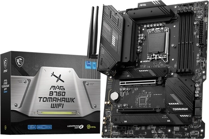 MSI MAG B760 Tomahawk WiFi – ATX‑bundkort til Intel LGA 1700 med DDR5, HDMI og DisplayPort