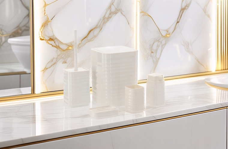 Moderne riflede kvadratiske design