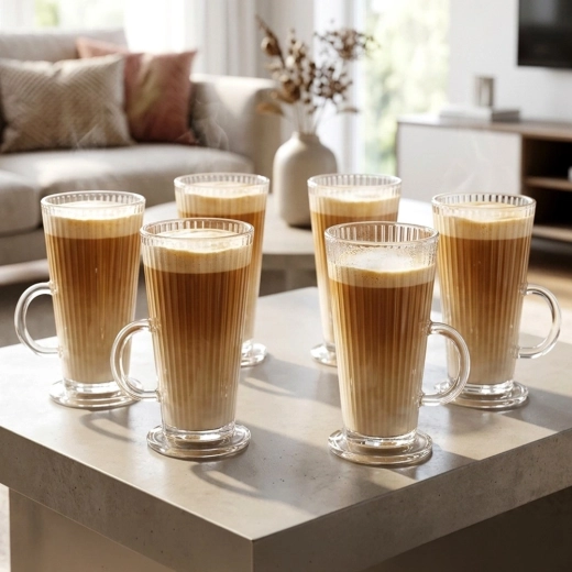 Sæt med 6 stk. på 270 ml – ideelt til latte