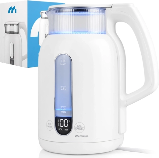 MalTec elkedel med temperaturstyring 1,5 l