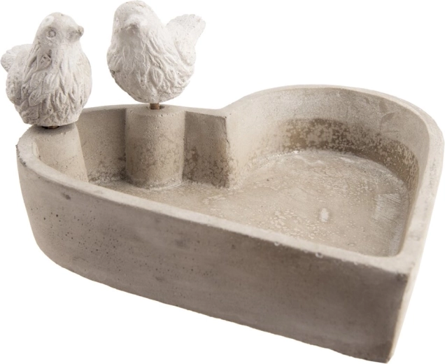 Fuglebad i cement 20 × 6 cm