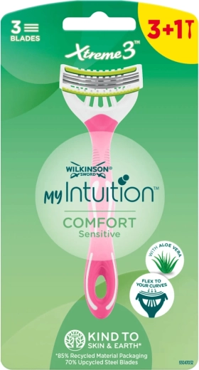 Wilkinson My Intuition Xtreme3 Comfort Sensitive engangsskraber til kvinder 3+1