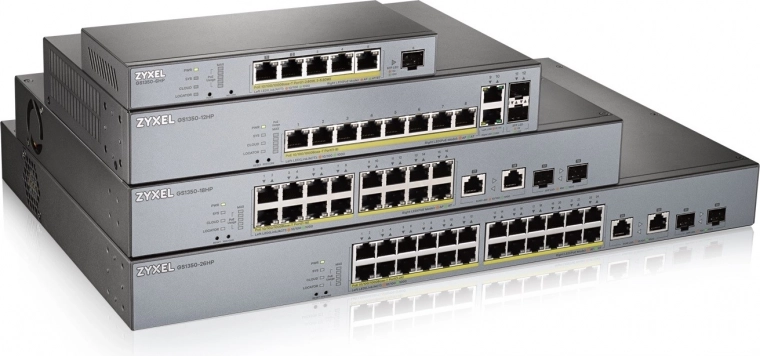 Administrerbar Zyxel-switch 24-ports PoE LR 375W