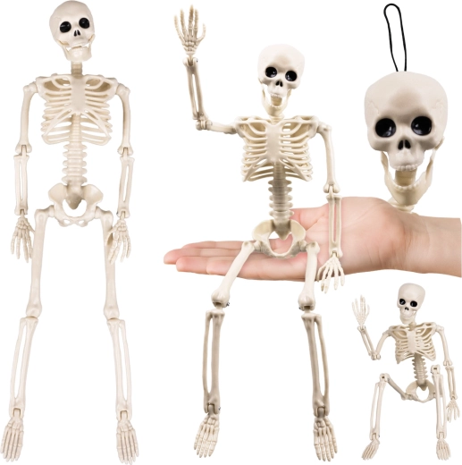Hængende halloween-skelet RUHHY 40 cm - 1 stk.
