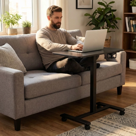 Mobil konstruktion med hjul og bremse