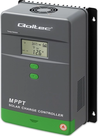 MPPT solcelleregulator 50 A med LCD, Bluetooth og temperatursensor, 12/24 V, til GEL og LiFePO4