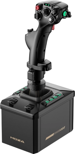 Moza Racing AB6 flyvesimulator med FFB-base og MHG flightstick