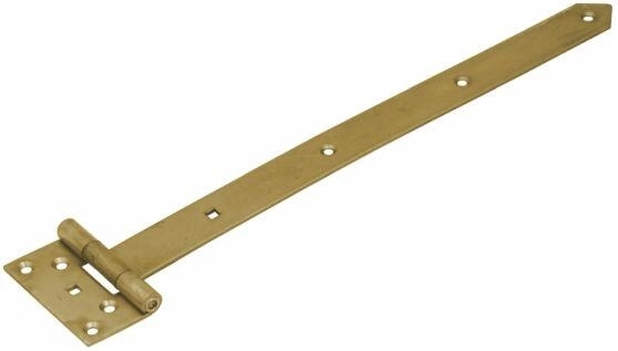 Hængsel til havelåge 400 × 45 × 90 × 35 × 3 mm, gulforzinket