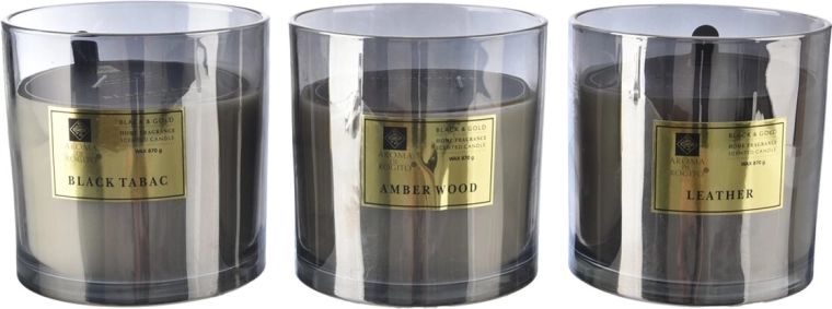 Duftlys i glas 870 g (mix af 3 dufte)