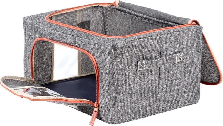 Dobbelt lynlås fra top og front for hurtig adgang