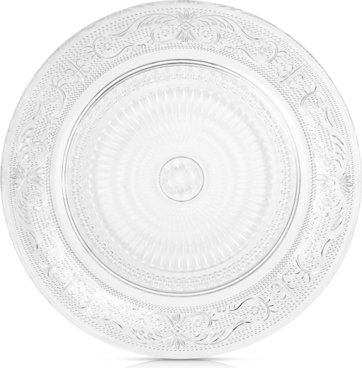 Glas desserttallerken 18 cm