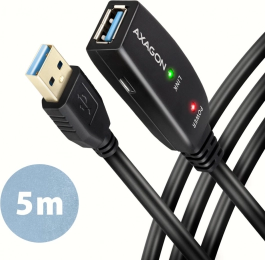Axagon aktiv USB-forlængerkabel 5 m