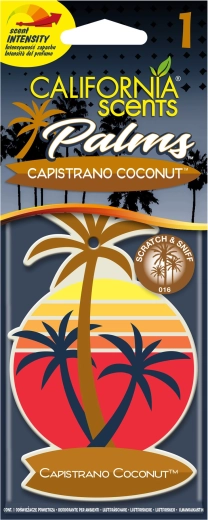 Hængende duft til bil California Scents Palm Capistrano Coconut