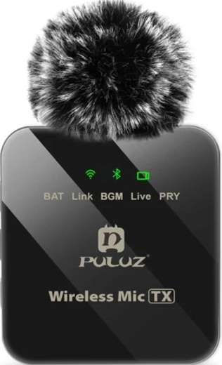 Puluz trådløs clip-on lavalier-mikrofon med USB-C-modtager – 1 stk.