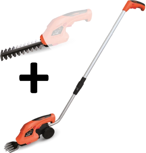 Batteridrevet græs- og hækkesaks ASIST med teleskopstang og hjul