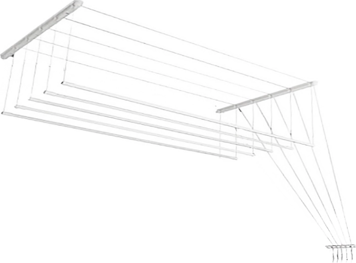 Loftmonteret tørrestativ til tøj 180 cm