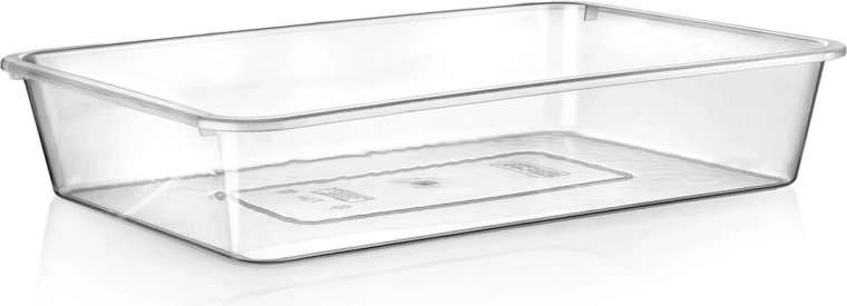 Klar plastskål 30 × 21 cm