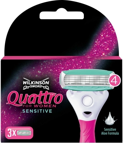 Wilkinson Quattro Sensitive reservehoveder 3 stk.