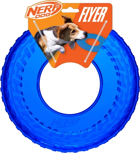 Nerf Dog flyvende ring af transparent gummi 25 cm