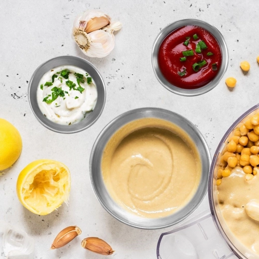 Praktisk skål til saucer og dips