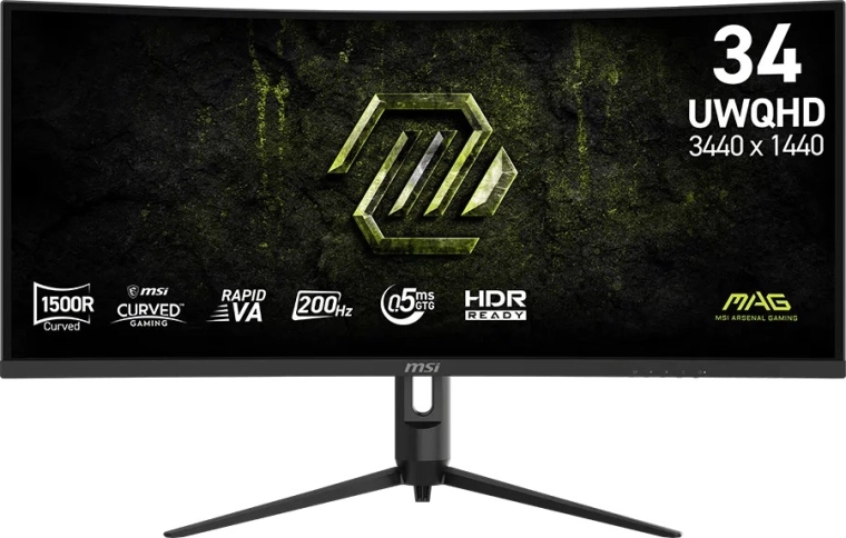 MSI MAG 342CQRF E20 buet gamingmonitor 34" UWQHD 200 Hz