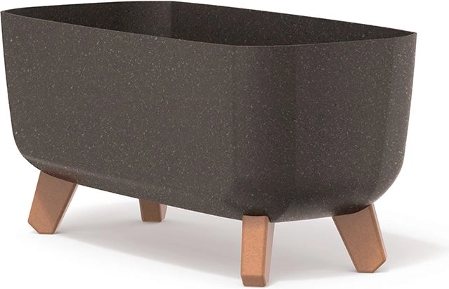 Blomsterkasse på ben GRACIA CASE ECO WOOD 39 cm – kaffe